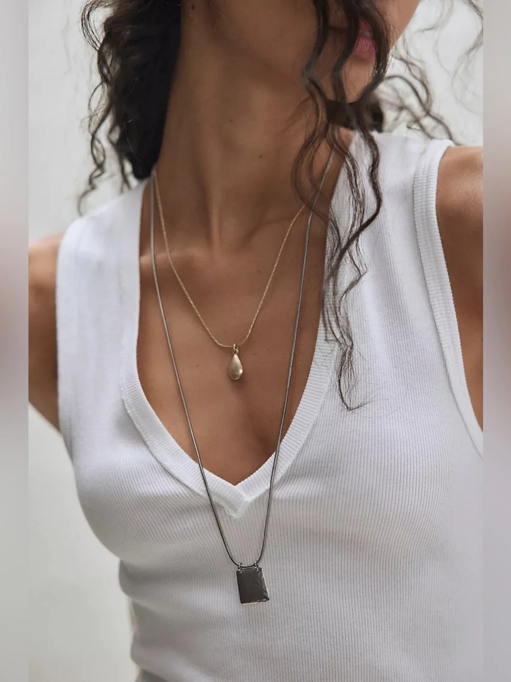 NWOT Free People We The Free Neria Tank - ivory white - small